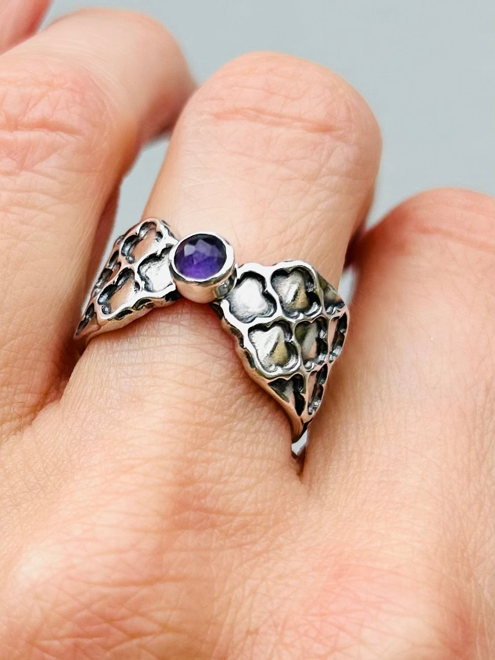 Patience Ring with Amethyst - Size 6.5