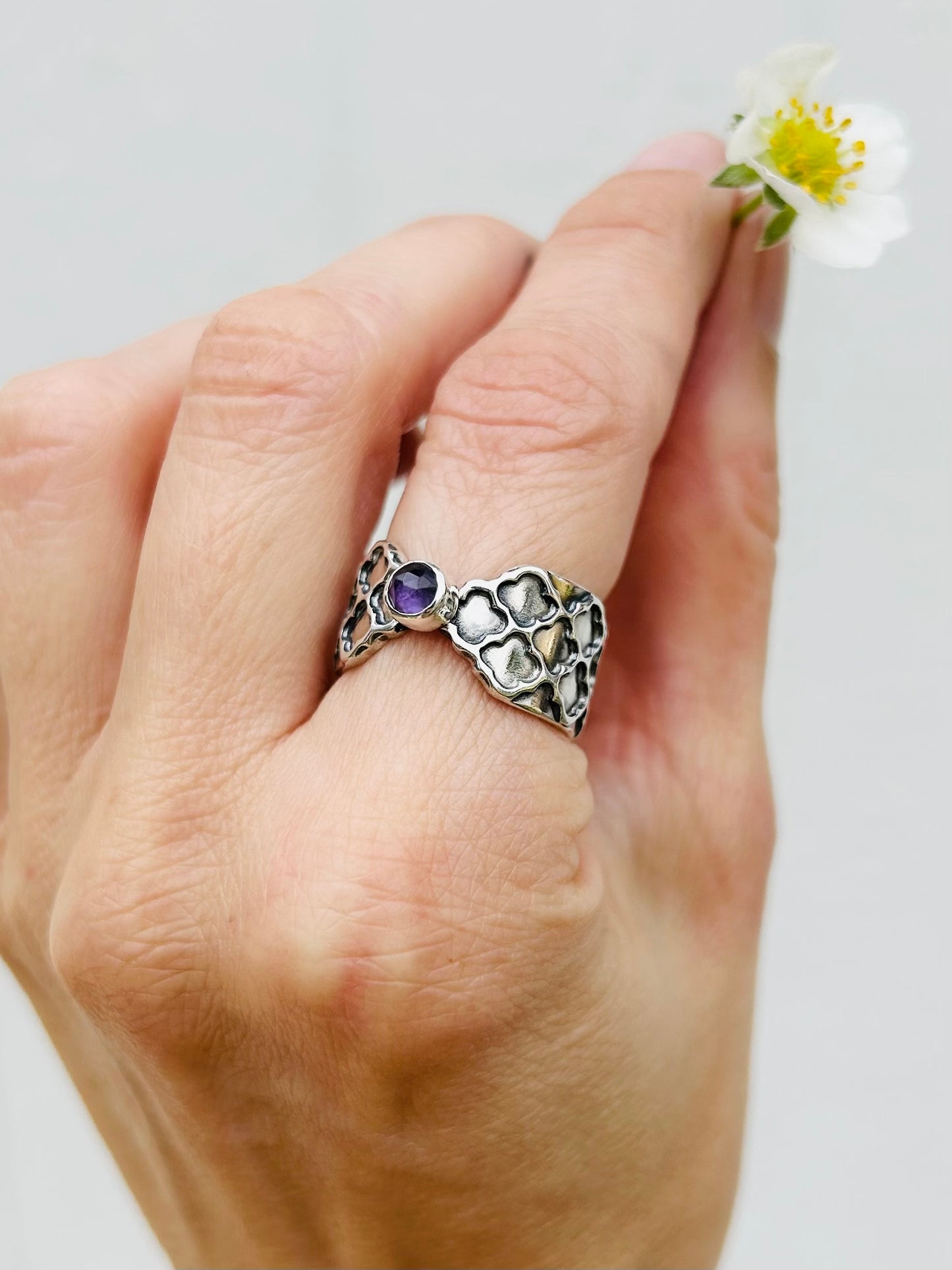 Patience Ring with Amethyst - Size 6.5