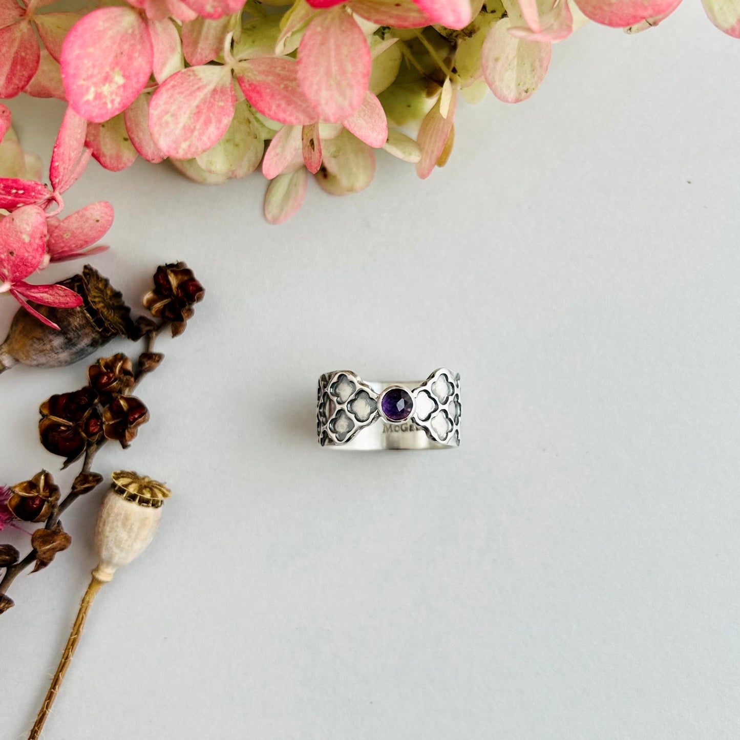 Patience Ring with Amethyst - Size 7.5