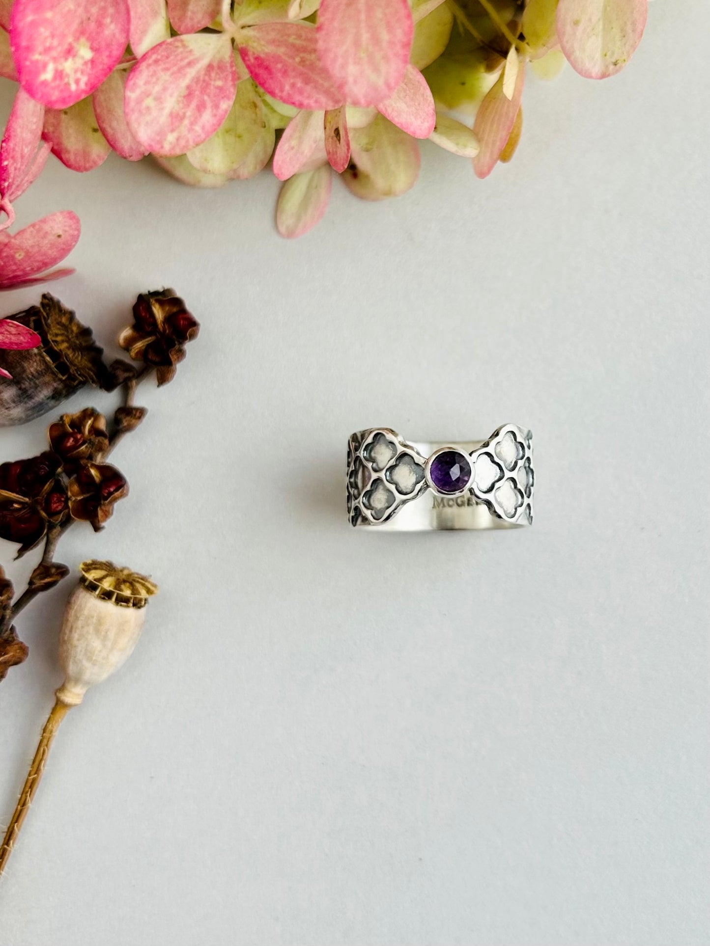 Patience Ring with Amethyst - Size 7.5