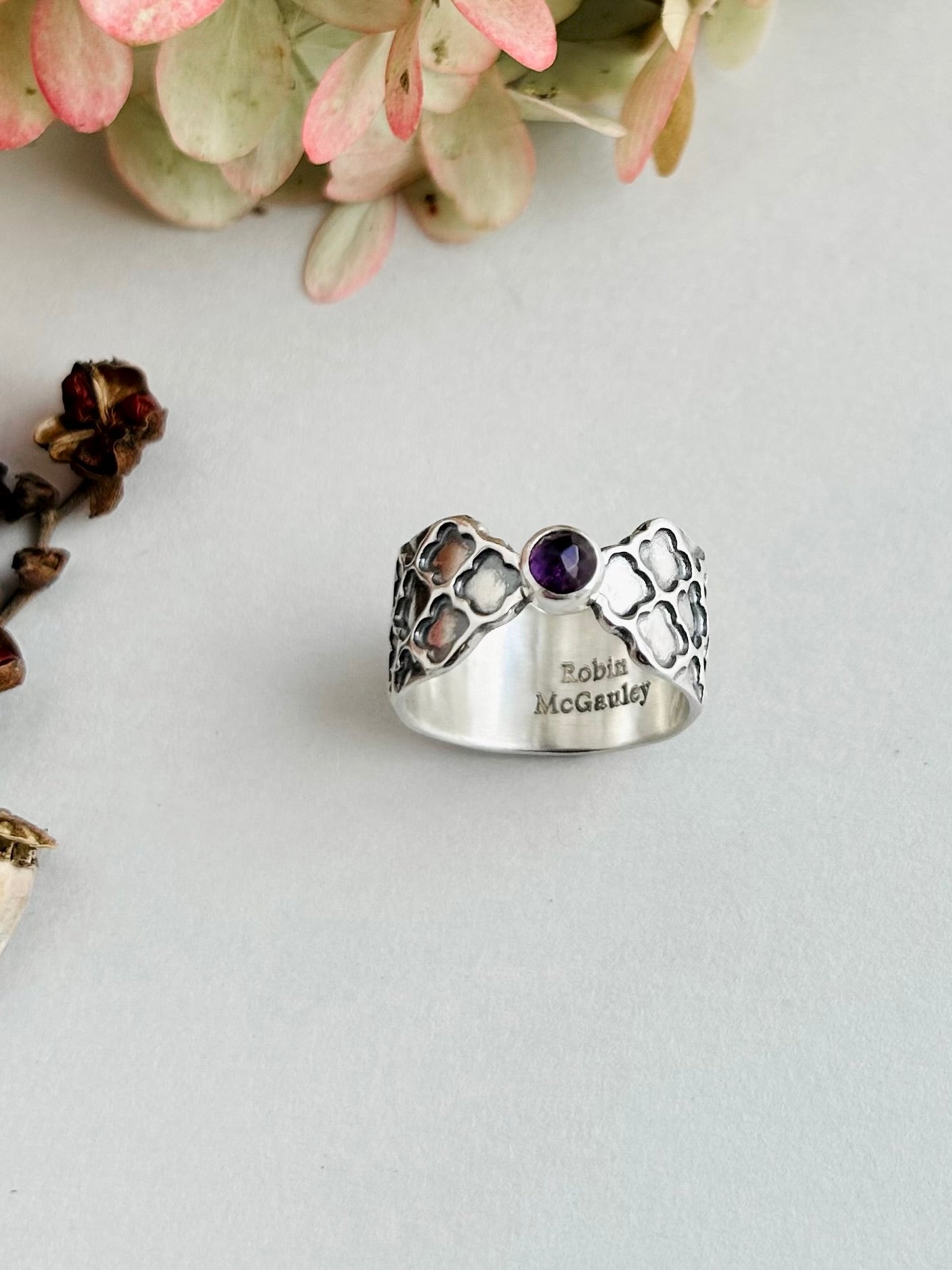 Patience Ring with Amethyst - Size 7.5