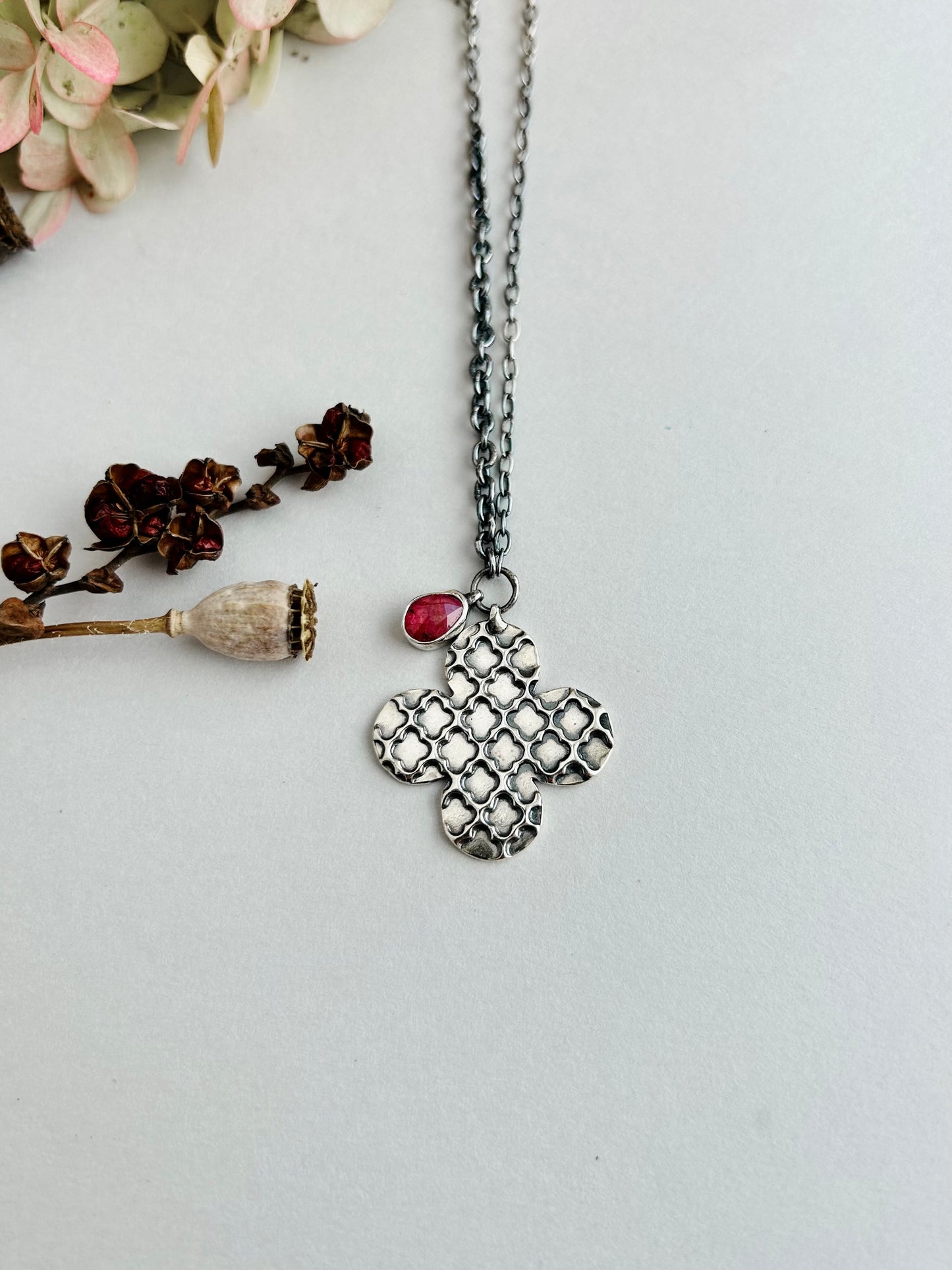 Patience Necklace with Sapphire