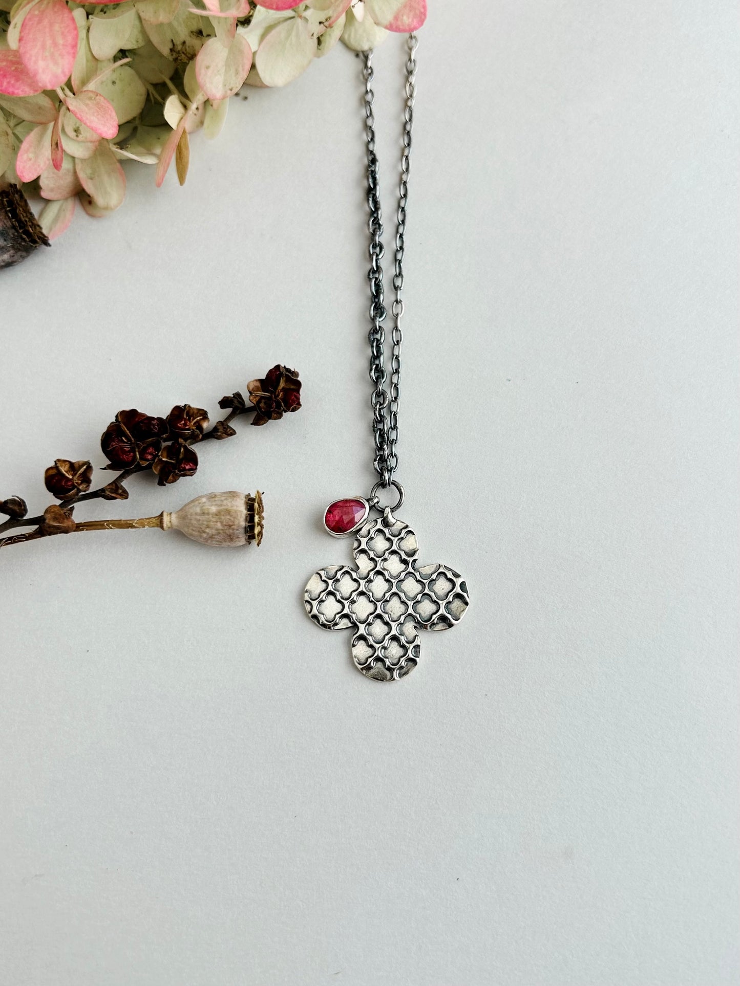 Patience Necklace with Sapphire