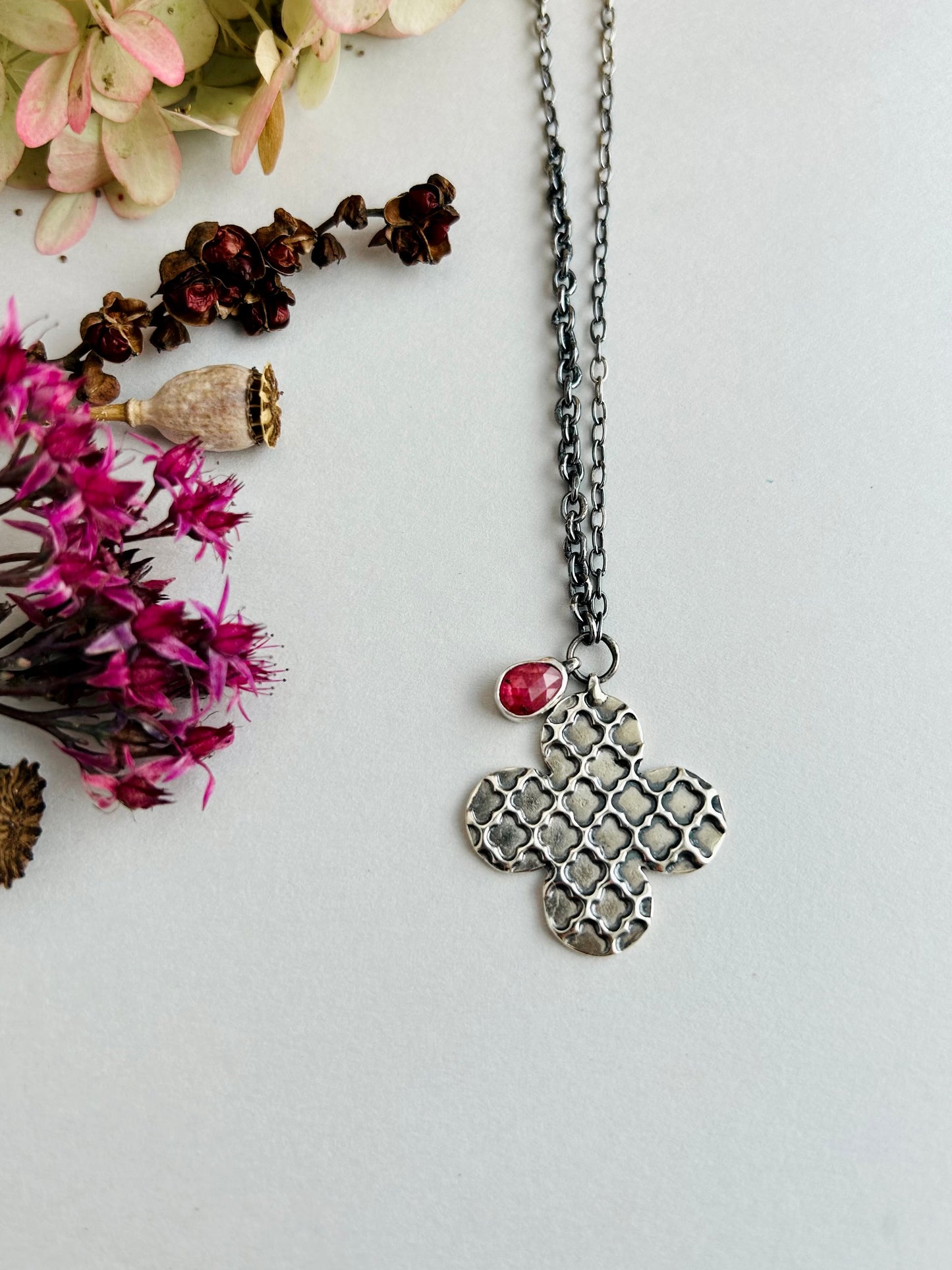 Patience Necklace with Sapphire