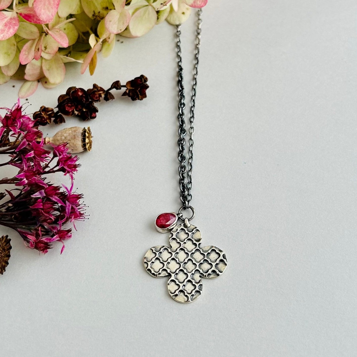 Patience Necklace with Sapphire