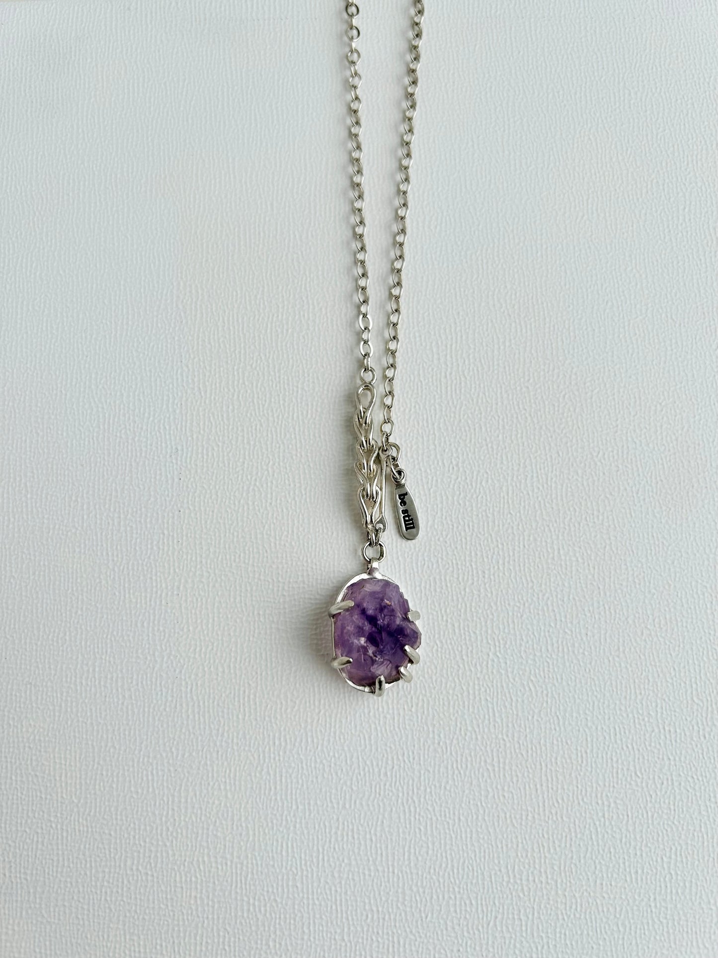 Be Still Necklace with Amethyst