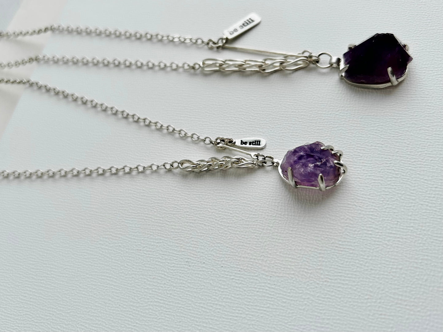 Be Still Necklace with Amethyst