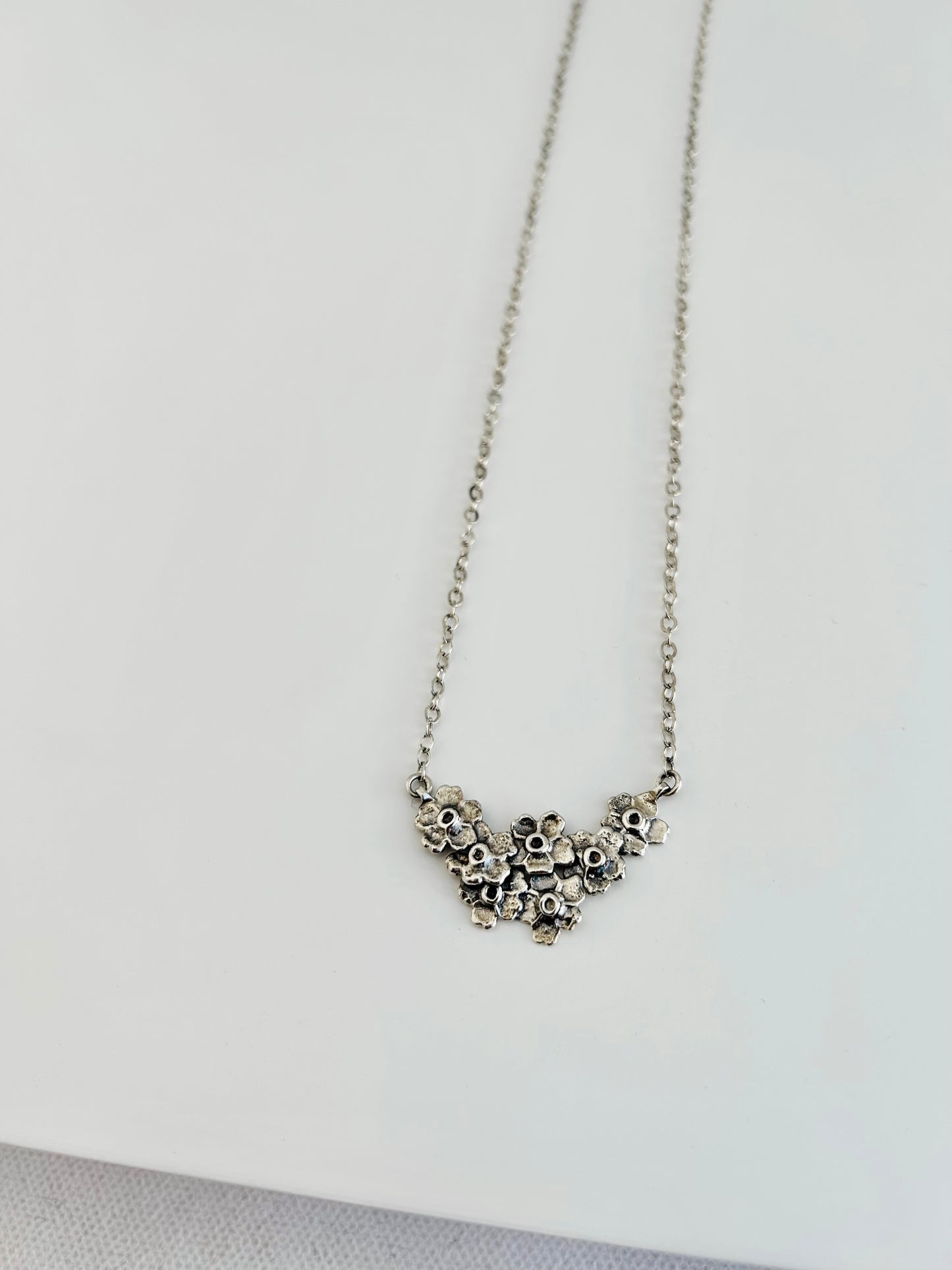 Forget Me Not Necklace - 18 inch chain