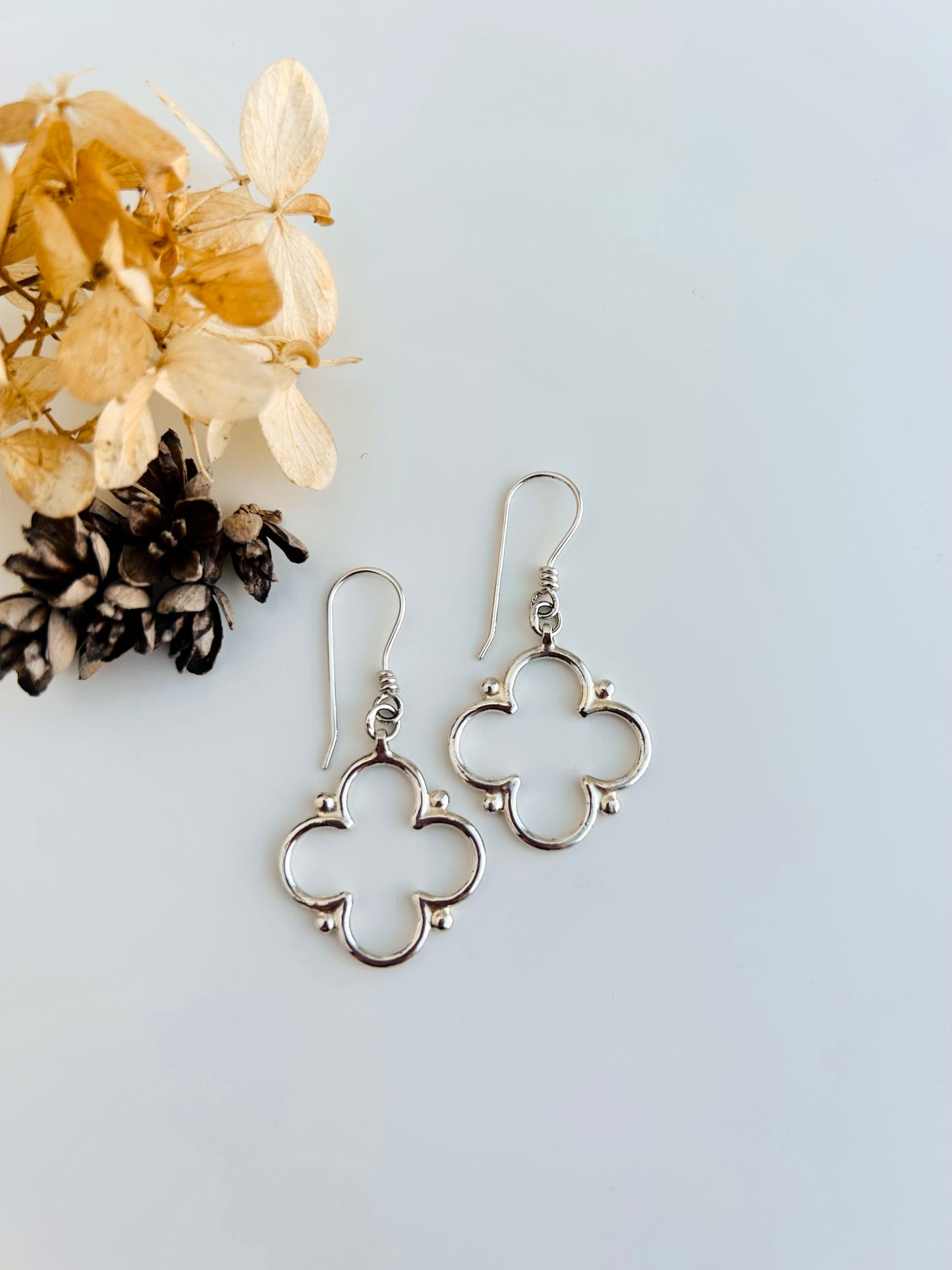 Sacred Feminine Quatrefoil Earrings