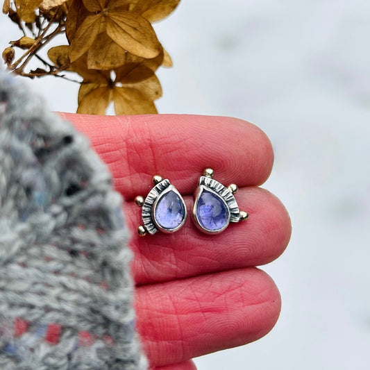 The Maiden Earrings with Tanzanite