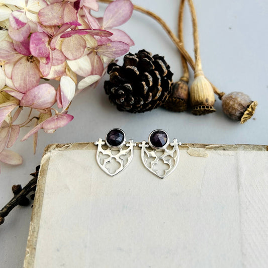 Sanctuary Earrings with Rubies