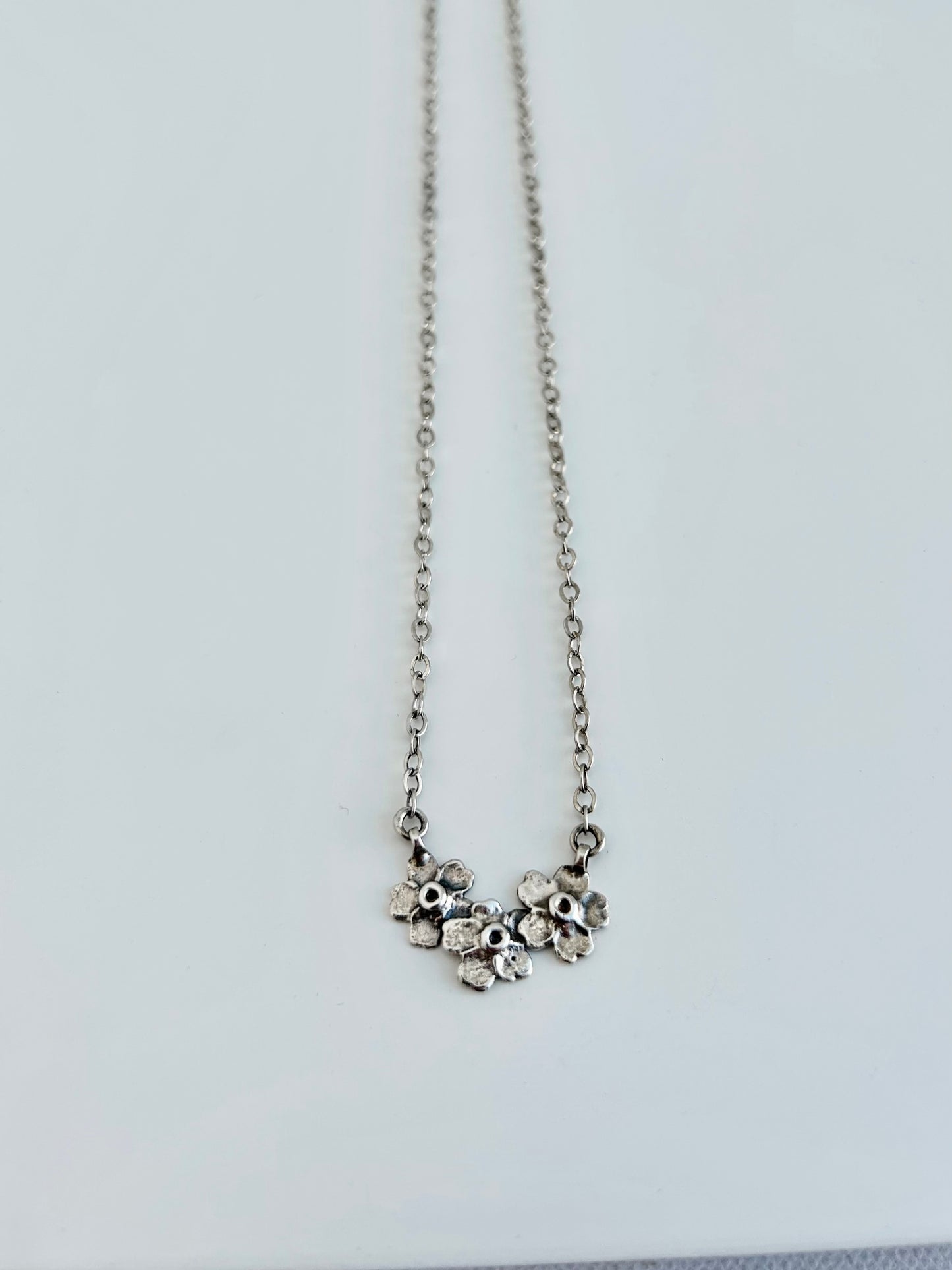 Forget Me Not Necklace - 19 inch chain