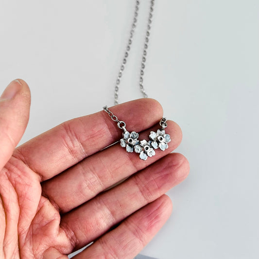 Forget Me Not Necklace - 19 inch chain