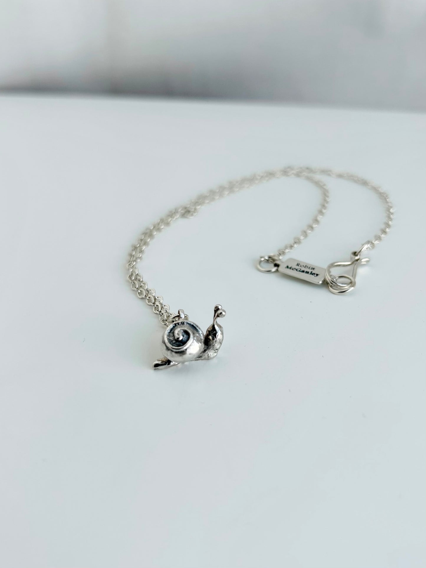 Snail Necklace - 18 inch chain