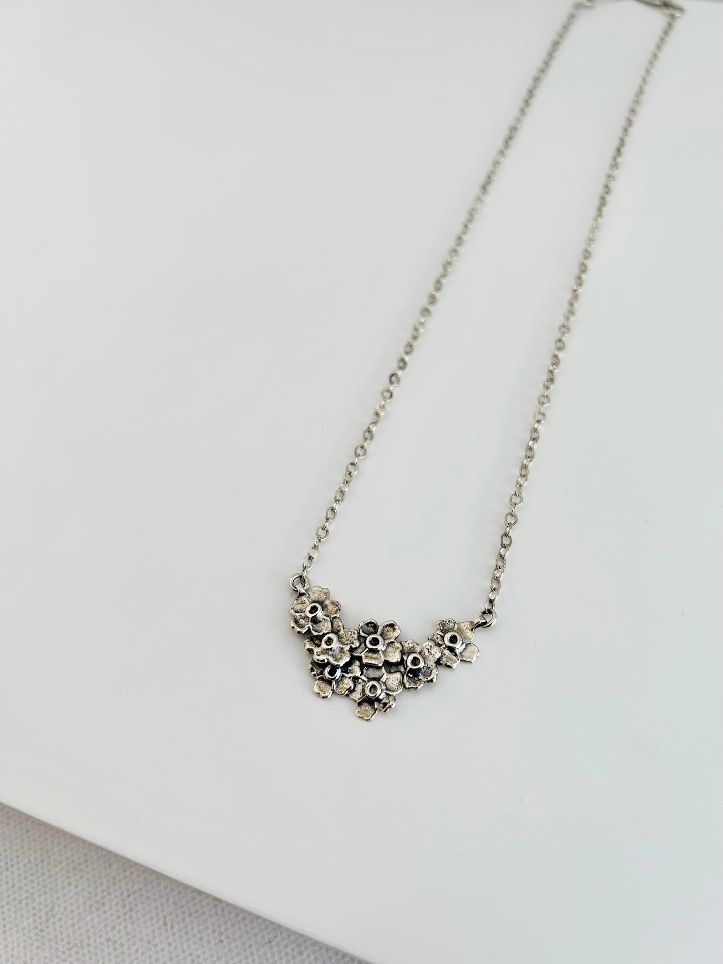 Forget Me Not Necklace - 18 inch chain