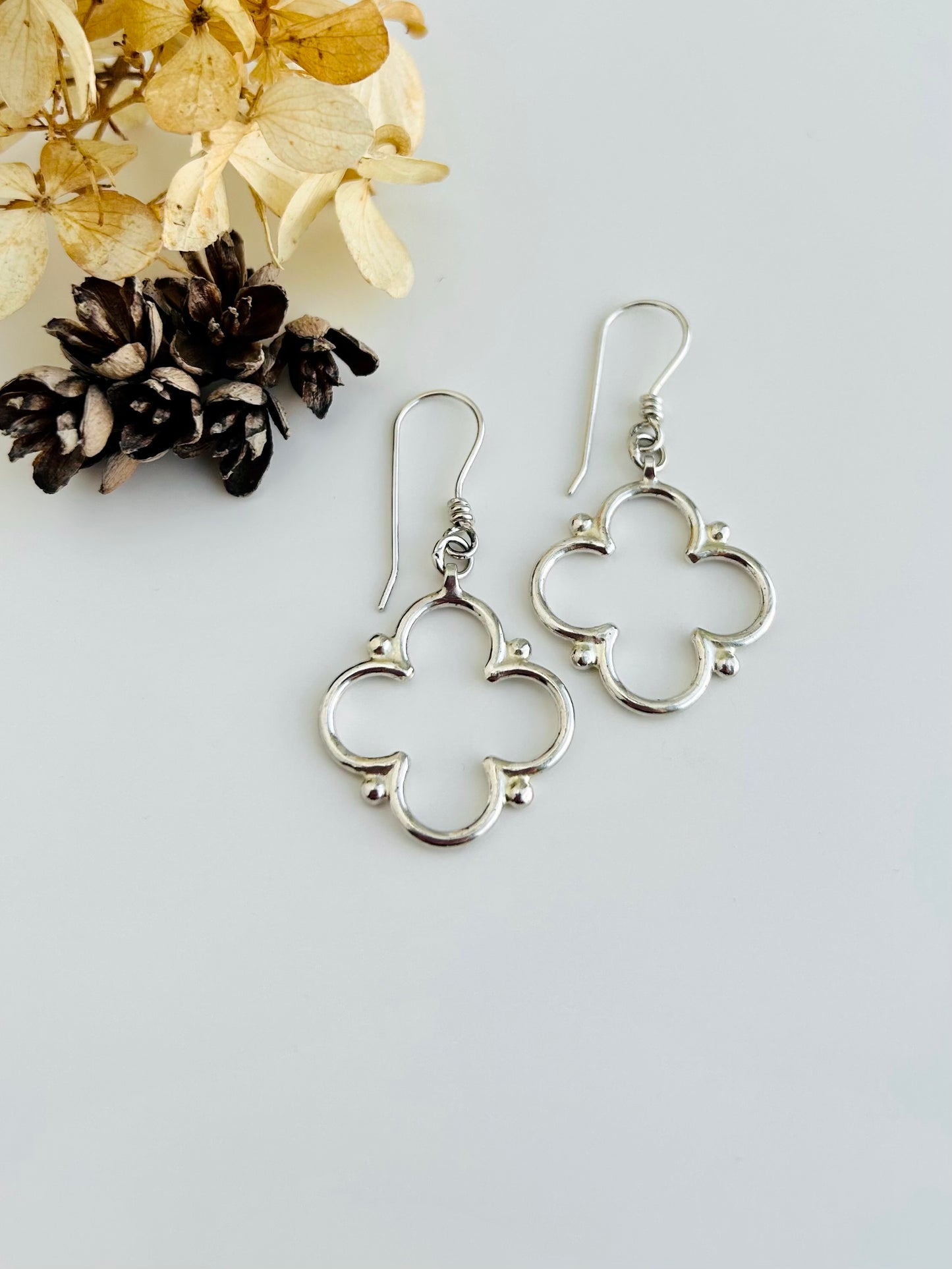 Sacred Feminine Quatrefoil Earrings