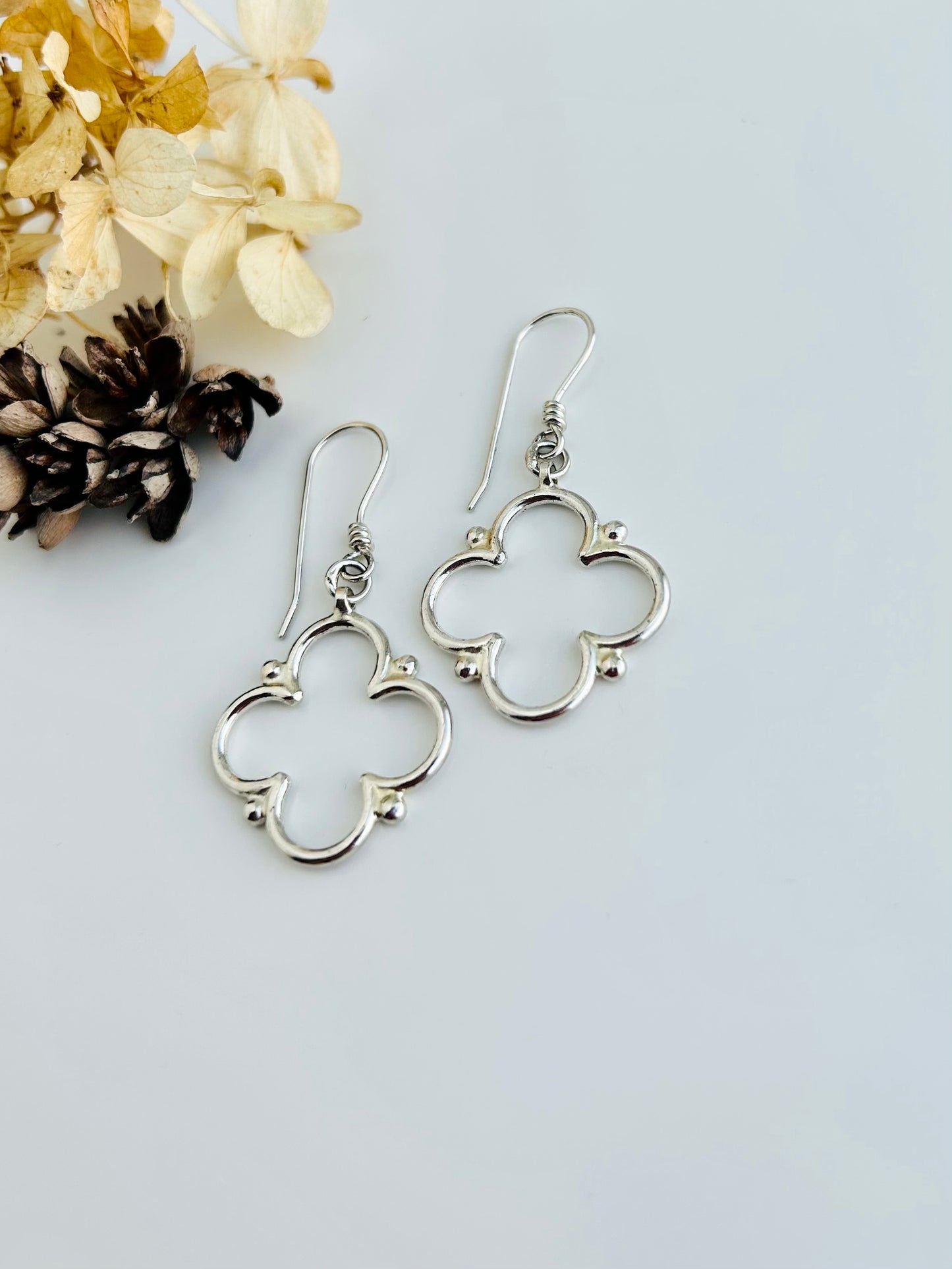 Sacred Feminine Quatrefoil Earrings