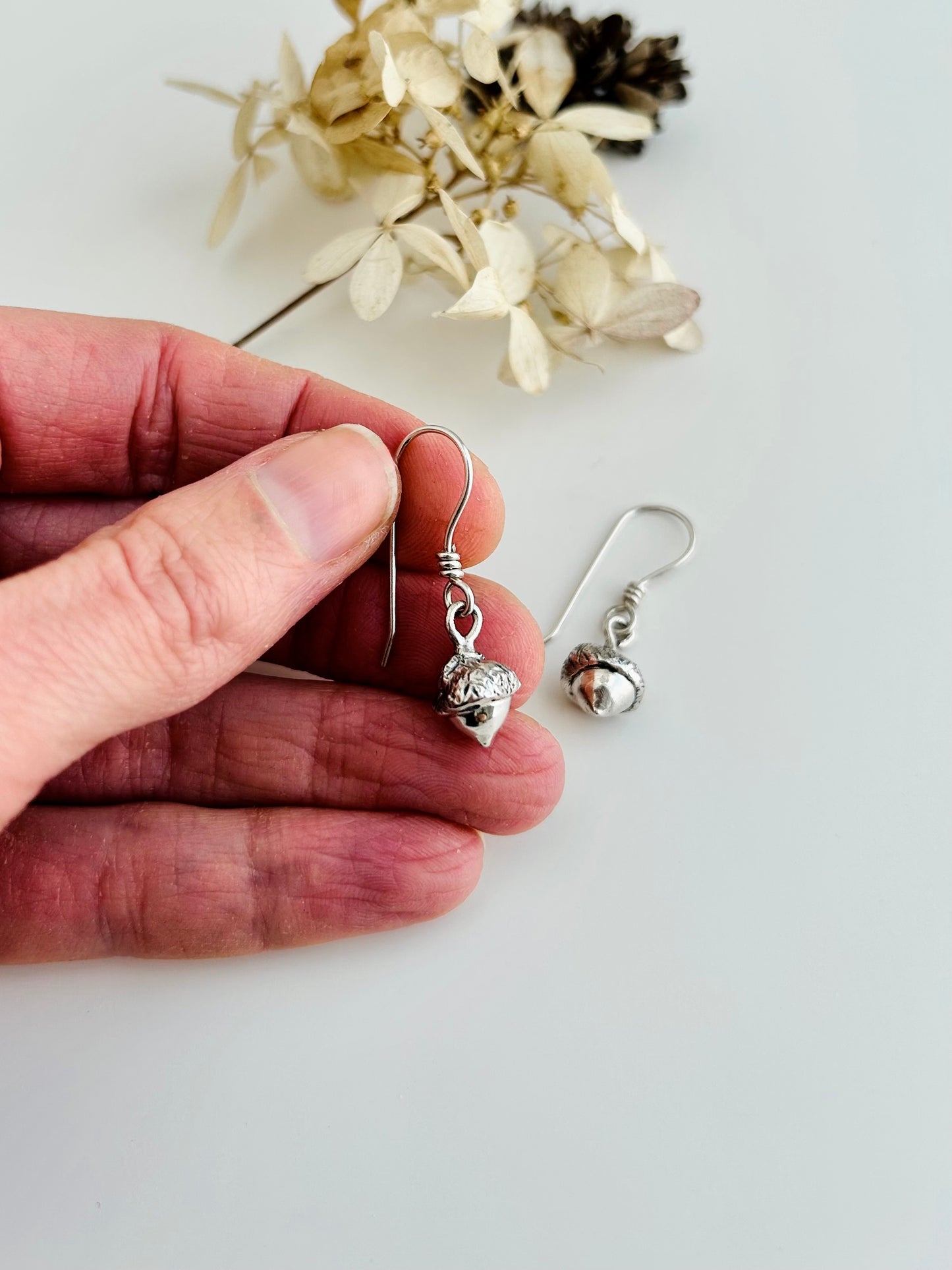 Teeny Tiny Acorn Earrings
