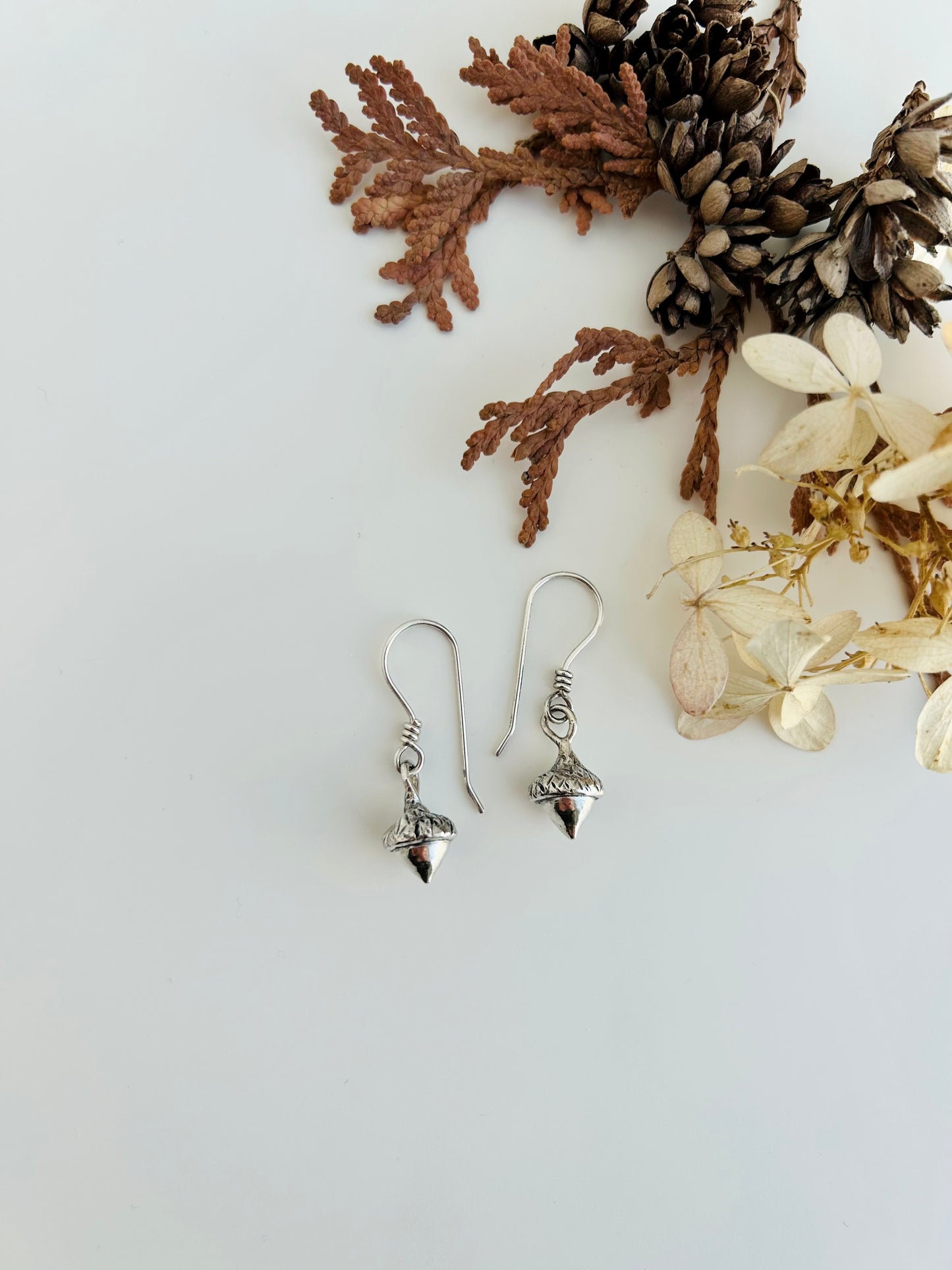 Teeny Tiny Acorn Earrings