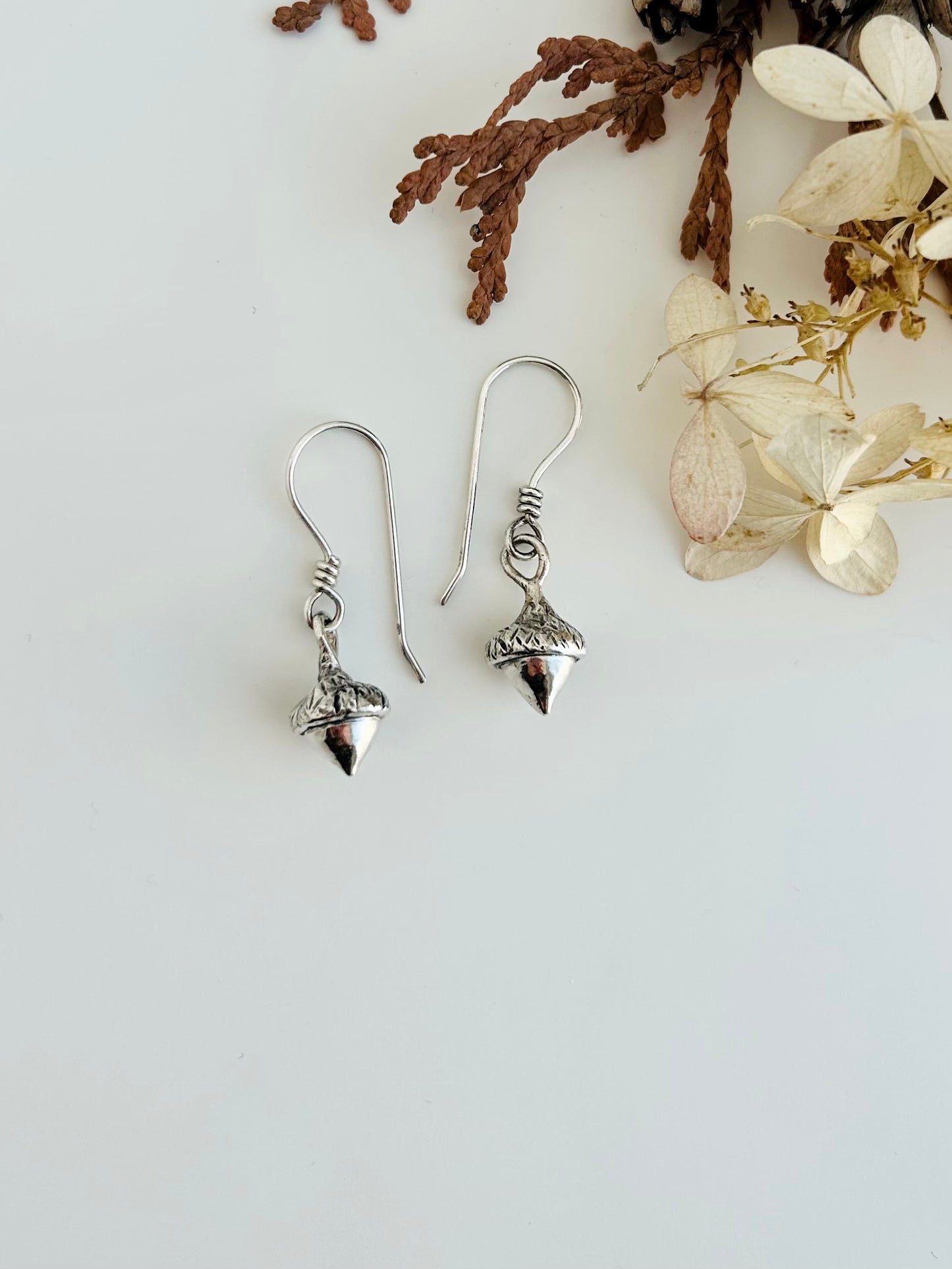 Teeny Tiny Acorn Earrings