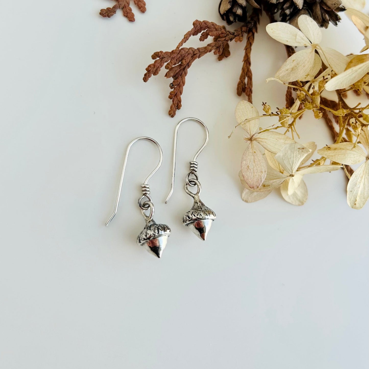 Teeny Tiny Acorn Earrings