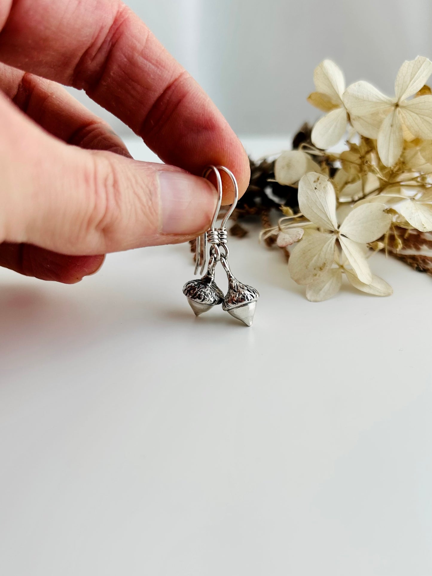 Teeny Tiny Acorn Earrings