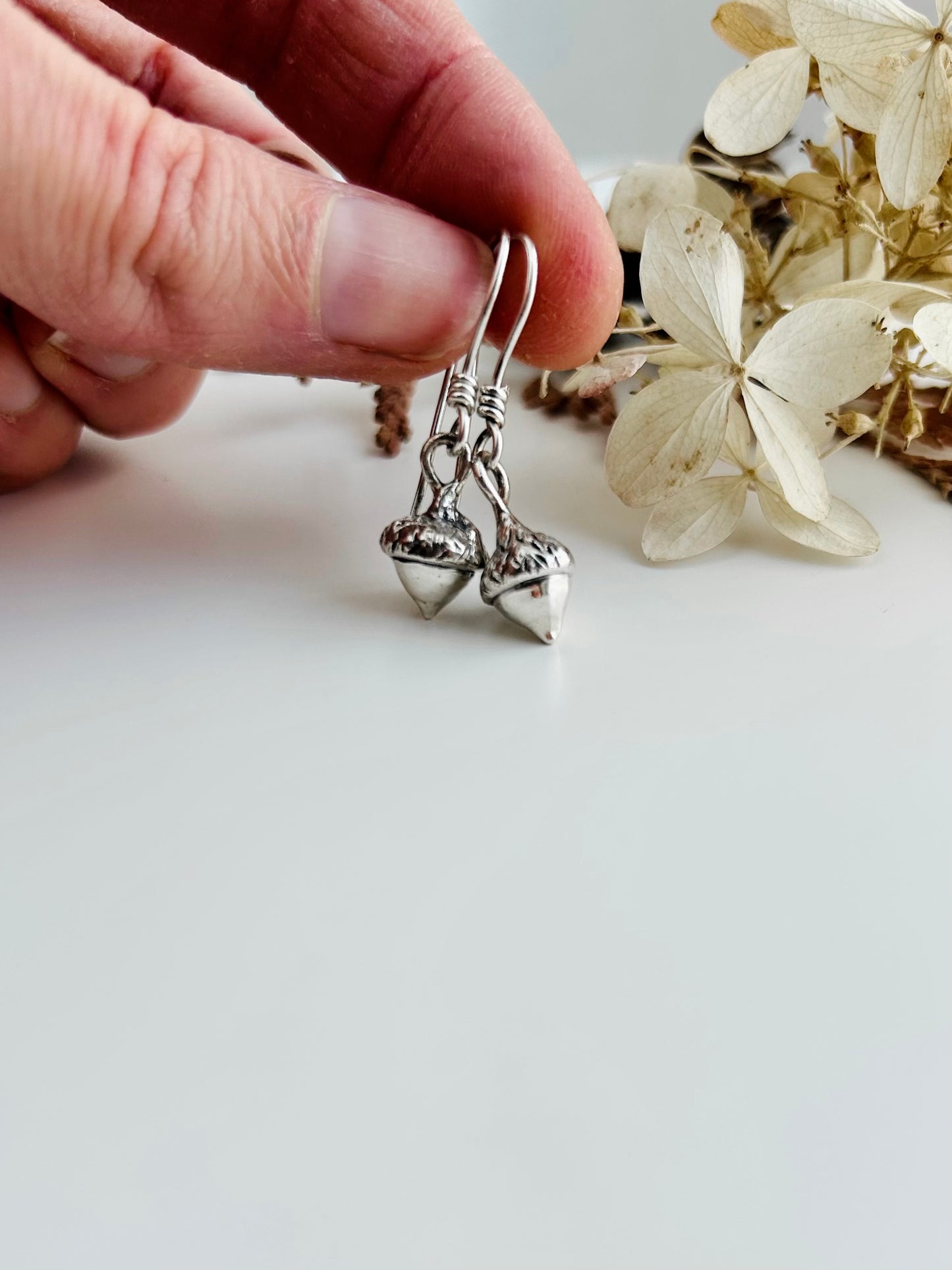 Teeny Tiny Acorn Earrings