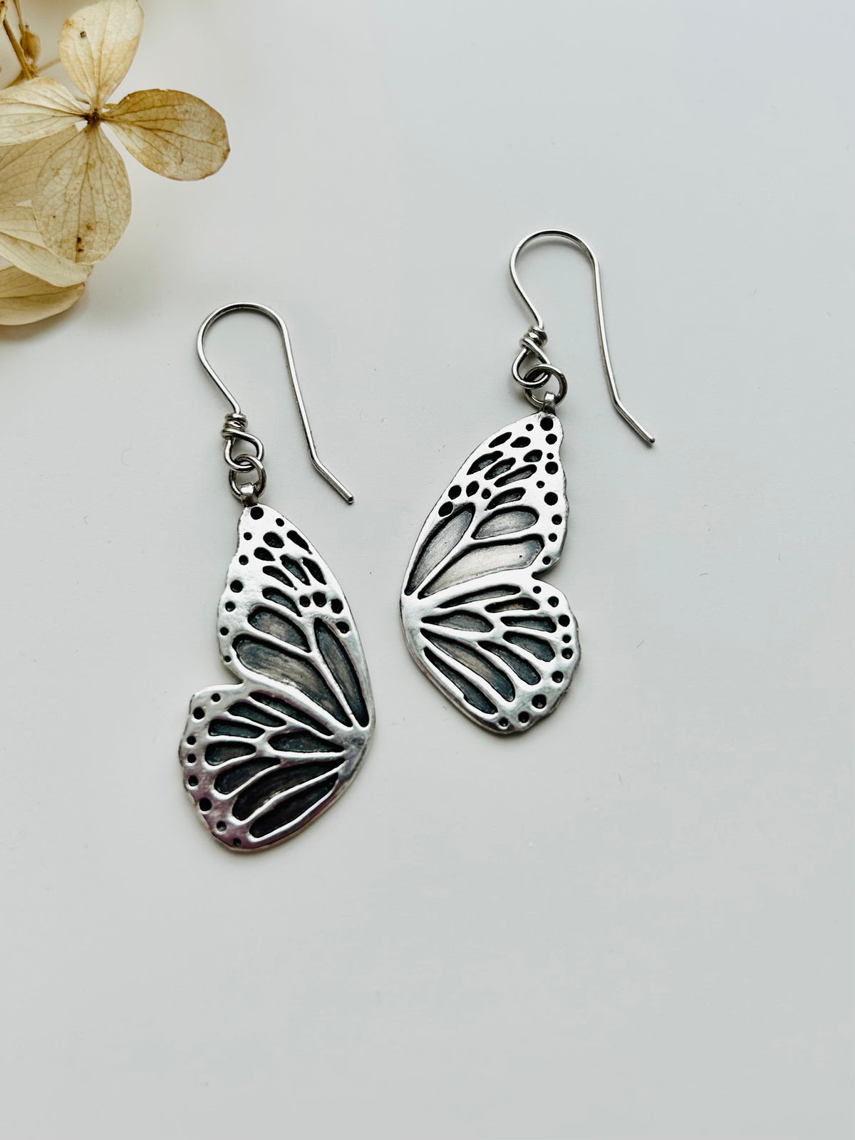 Monarch Butterfly Wing Earrings