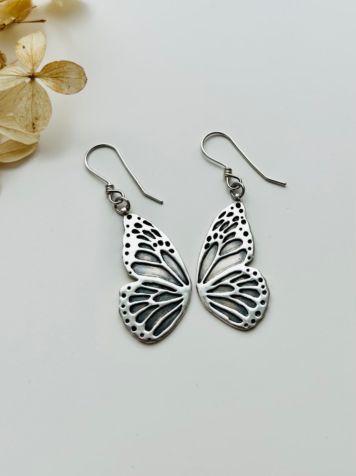 Monarch Butterfly Wing Earrings