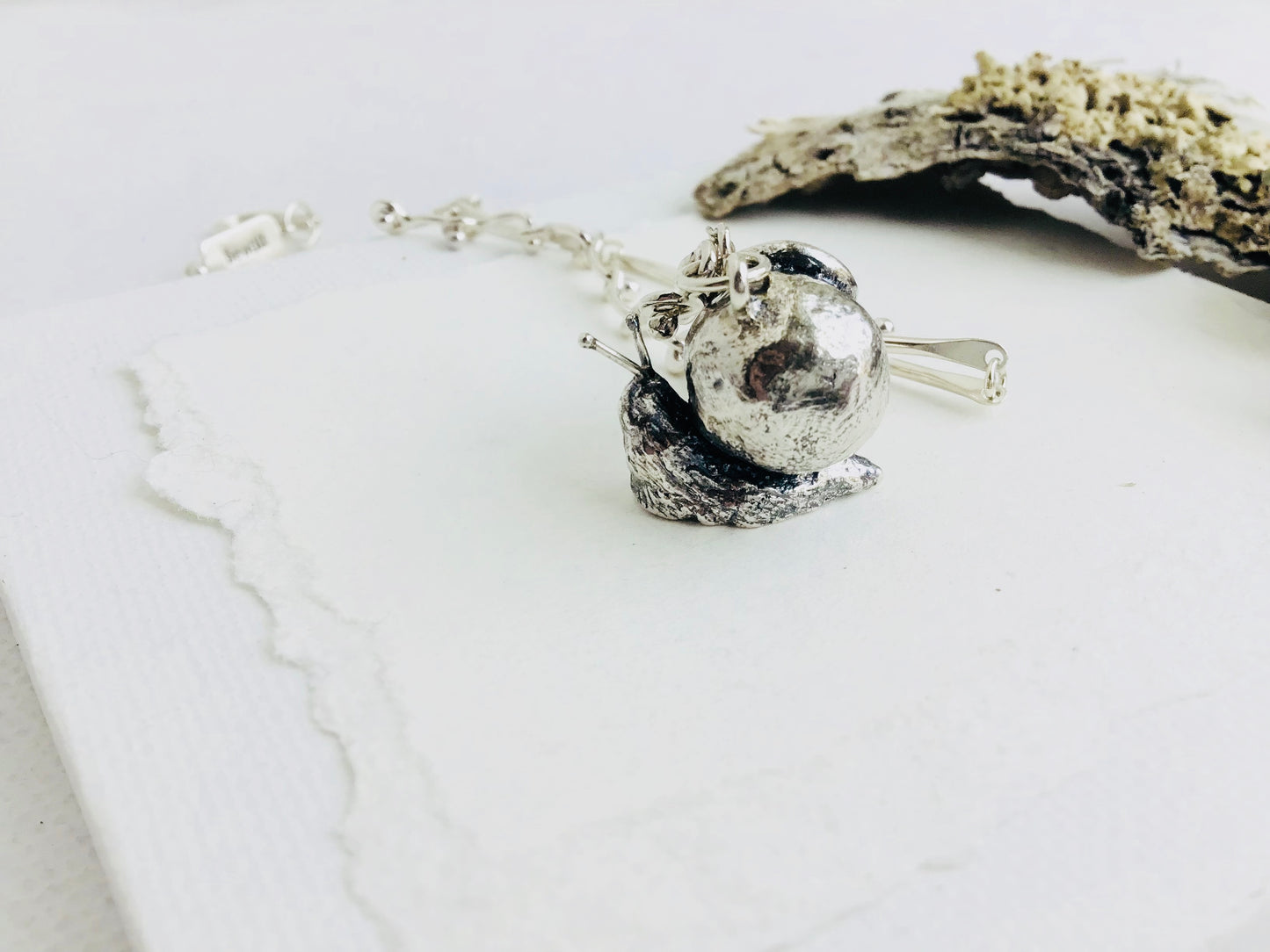 The Snail Necklace - 17.5 inch chain