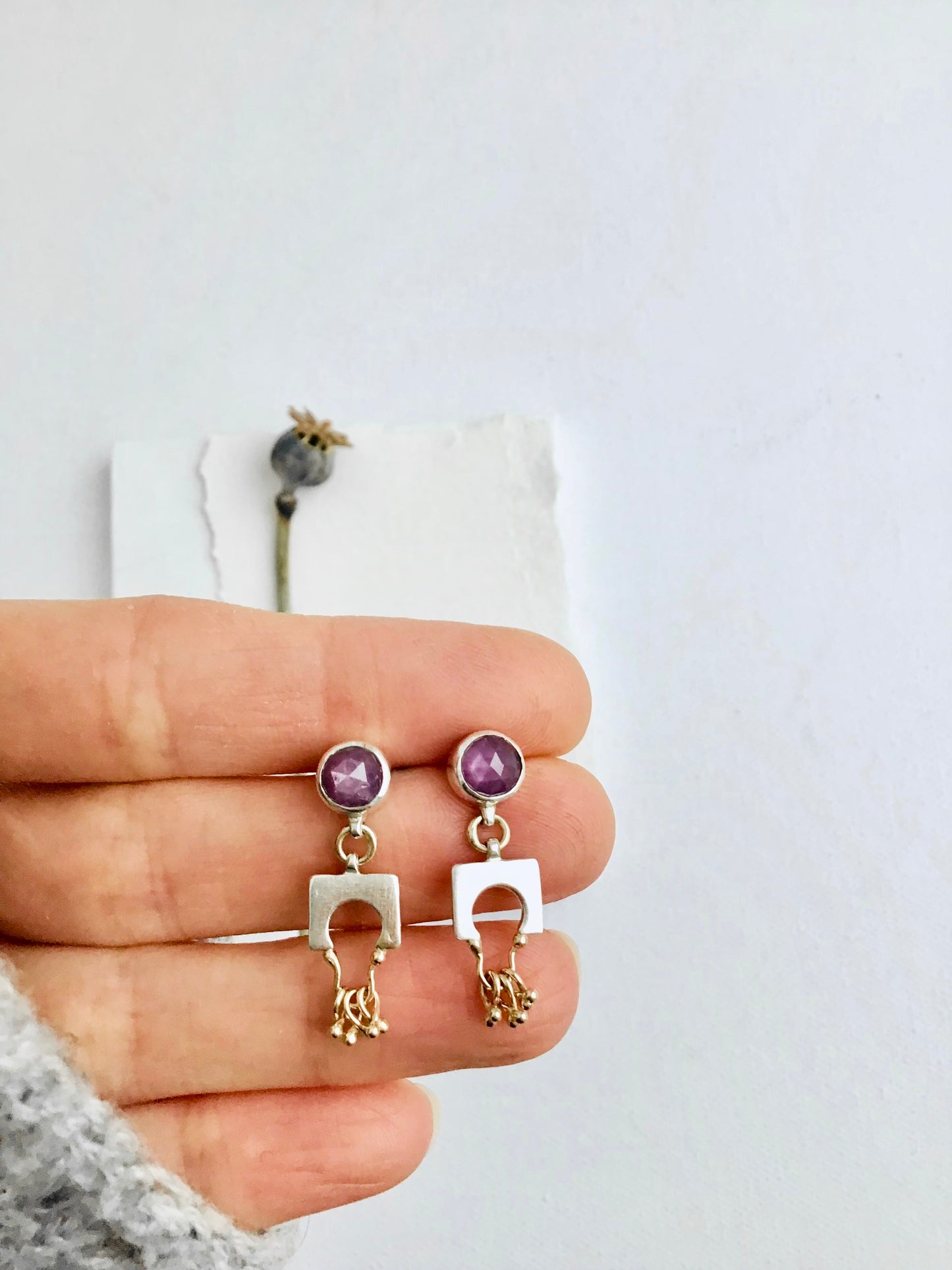 Spirit of Play Earrings with Sapphires