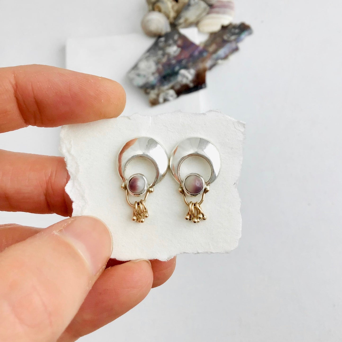 Wisdom & Pearls - Post Earrings